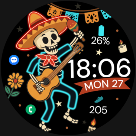 Muertos Fiesta Neon