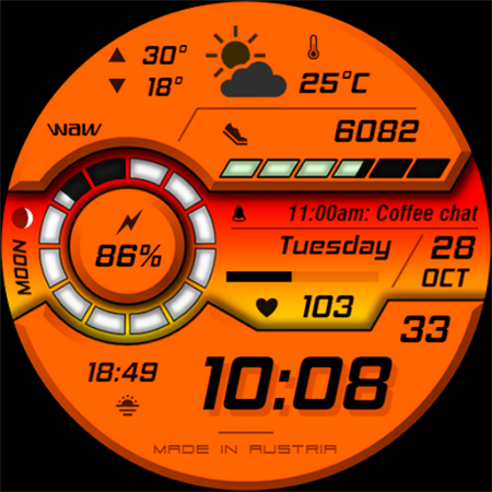 WAW027 High-tech Digital Face